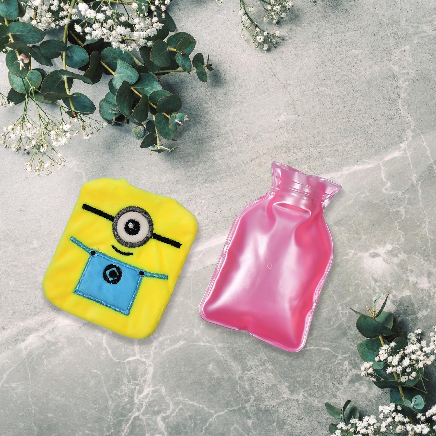 6506 Minions small Hot Water Bag with Cover for Pain Relief, Neck, Shoulder Pain and Hand, Feet Warmer, Menstrual Cramps. DeoDap 6506 Minions small Hot Water Bag with Cover for Pain Relief, Neck, Shoulder Pain and Hand, Feet Warmer, Menstrual Cramps. DeoDap